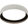 AFX Reveal 16" Wide LED Flush Mount Drum Ceiling Fixture - 277 Volt White / Black