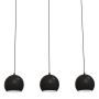 AFX Roxy 3 Light 36" Wide Linear Pendant Black