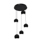 AFX Roxy 5 Light 24" Wide Multi Light Pendant Black