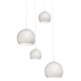 AFX Roxy 4 Light 24" Wide Multi Light Pendant White