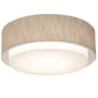 AFX Sanibel 2 Light 16" Wide Flush Mount Drum Ceiling Fixture Jute