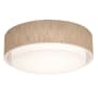 AFX Sanibel 3 Light 18" Wide Flush Mount Drum Ceiling Fixture Jute