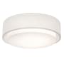 AFX Sanibel 3 Light 18" Wide Flush Mount Drum Ceiling Fixture Linen White