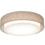 AFX Sanibel 3 Light 24" Wide Flush Mount Drum Ceiling Fixture Jute