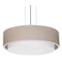 AFX Sanibel 16" Wide LED Pendant Satin Nickel / Jute