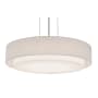 AFX Sanibel 16" Wide LED Pendant Satin Nickel / Linen White