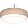 AFX Sanibel 32" Wide LED Pendant Satin Nickel / Jute / White