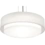 AFX Sanibel 32" Wide LED Pendant Satin Nickel / Linen White / White