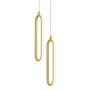 AFX Sienna 13" Tall LED Multi Light Pendant Gold / White