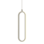 AFX Sienna 13" Tall LED Mini Pendant Painted Nickel / White