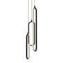 AFX Sienna 6" Wide LED Multi Light Pendant Black / White