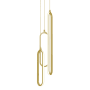 AFX Sienna 6" Wide LED Multi Light Pendant Gold / White