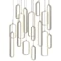 AFX Pendant 24" Wide LED Multi Light Pendant Painted Nickel