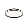 AFX Sona 16" Wide LED Semi-Flush Drum Ceiling Fixture Black / White