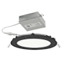 AFX Tuck LED Canless Recessed Fixture with 6" Wafer Trim - IC Rated Black