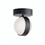 AFX Verona 5" Wide LED Semi-Flush Globe Ceiling Fixture Black