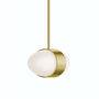 AFX Verona 9" Wide Mini Pendant Light Antique Brass