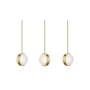 AFX Verona 9" Wide LED Multi Light Pendant Light Antique Brass