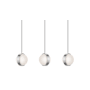 AFX Verona 9" Wide LED Multi Light Pendant Satin Nickel