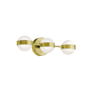 AFX Verona 3 Light 22" Wide LED Vanity Light Satin Brass