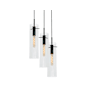 AFX Vista 3 Light 18" Wide Multi Light Pendant Black