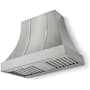 AGA Cascade Series 600 CFM 36 Inch Wide Wall Mounted Range Hood with 3 Speeds and Dishwasher Safe Filters Stainless Steel