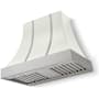 AGA Cascade Series 600 CFM 36 Inch Wide Wall Mounted Range Hood with 3 Speeds and Dishwasher Safe Filters White