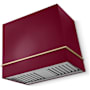AGA Loge Series 600 CFM 36 Inch Wide Wall Mounted Range Hood with 3 Speeds and LED Lights Cranberry
