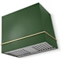 AGA Loge Series 600 CFM 36 Inch Wide Wall Mounted Range Hood with 3 Speeds and LED Lights Cornwall Green