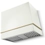 AGA Loge Series 600 CFM 36 Inch Wide Wall Mounted Range Hood with 3 Speeds and LED Lights White