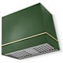AGA Loge Series 600 CFM 120 V 36 Inch Wide Wall Mounted Range Hood with Push Button Controls Cornwall Green