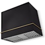 AGA Loge Series 600 CFM 120 V 36 Inch Wide Wall Mounted Range Hood with 3 Speeds Matte Black