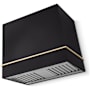 AGA Loge Series 600 CFM 120 V 36 Inch Wide Wall Mounted Range Hood with Push Button Controls Matte Black