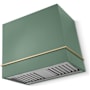 AGA Loge Series 600 CFM 120 V 36 Inch Wide Wall Mounted Range Hood with Dishwasher Safe Filters Mineral Green