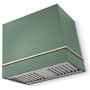 AGA Loge Series 600 CFM 120 V 36 Inch Wide Wall Mounted Range Hood with Push Button Controls Mineral Green