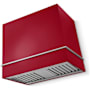AGA Loge Series 600 CFM 120 V 36 Inch Wide Wall Mounted Range Hood with Dishwasher Safe Filters Piccadilly Red