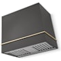 AGA Loge Series 600 CFM 120 V 36 Inch Wide Wall Mounted Range Hood with Push Button Controls Slate