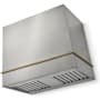 AGA Loge Series 600 CFM 120 V 36 Inch Wide Wall Mounted Range Hood with 3 Speeds Stainless Steel