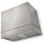 AGA Loge Series 600 CFM 120 V 36 Inch Wide Wall Mounted Range Hood with LED Lights Stainless Steel