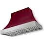 AGA Cascade Series 1,200 CFM 48 Inch Wide Wall Mounted Range Hood with 3 Speeds Cranberry