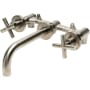 ALFI brand 1.2 GPM Bridge Wall Mounted Widespread Bathroom Faucet Brushed Nickel