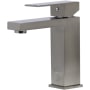 ALFI brand Square Single Lever Bathroom Faucet Brushed Nickel