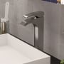 ALFI brand Tall Single Lever Bathroom Faucet Brushed Nickel