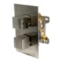 ALFI brand Single Function Thermostatic Valve Trim Only with Double Knob Handle Brushed Nickel