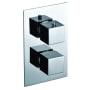 ALFI brand Single Function Thermostatic Valve Trim Only with Double Knob Handle Polished Chrome