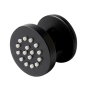 ALFI brand Single Function Round Brass Body Spray Black Matte