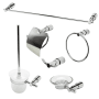 ALFI brand 6 Piece Bathroom Accessory Set Polished Chrome