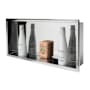 ALFI brand 24" x 12" Stainless Steel Recessed Shower Niche with Horizontal Single Shelf Polished Stainless Steel