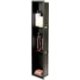 ALFI brand 8" x 36" Stainless Steel Shower Niche with Verticle Triple Shelf Matte Black