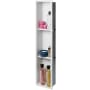 ALFI brand 8" x 36" Stainless Steel Shower Niche with Verticle Triple Shelf Matte White